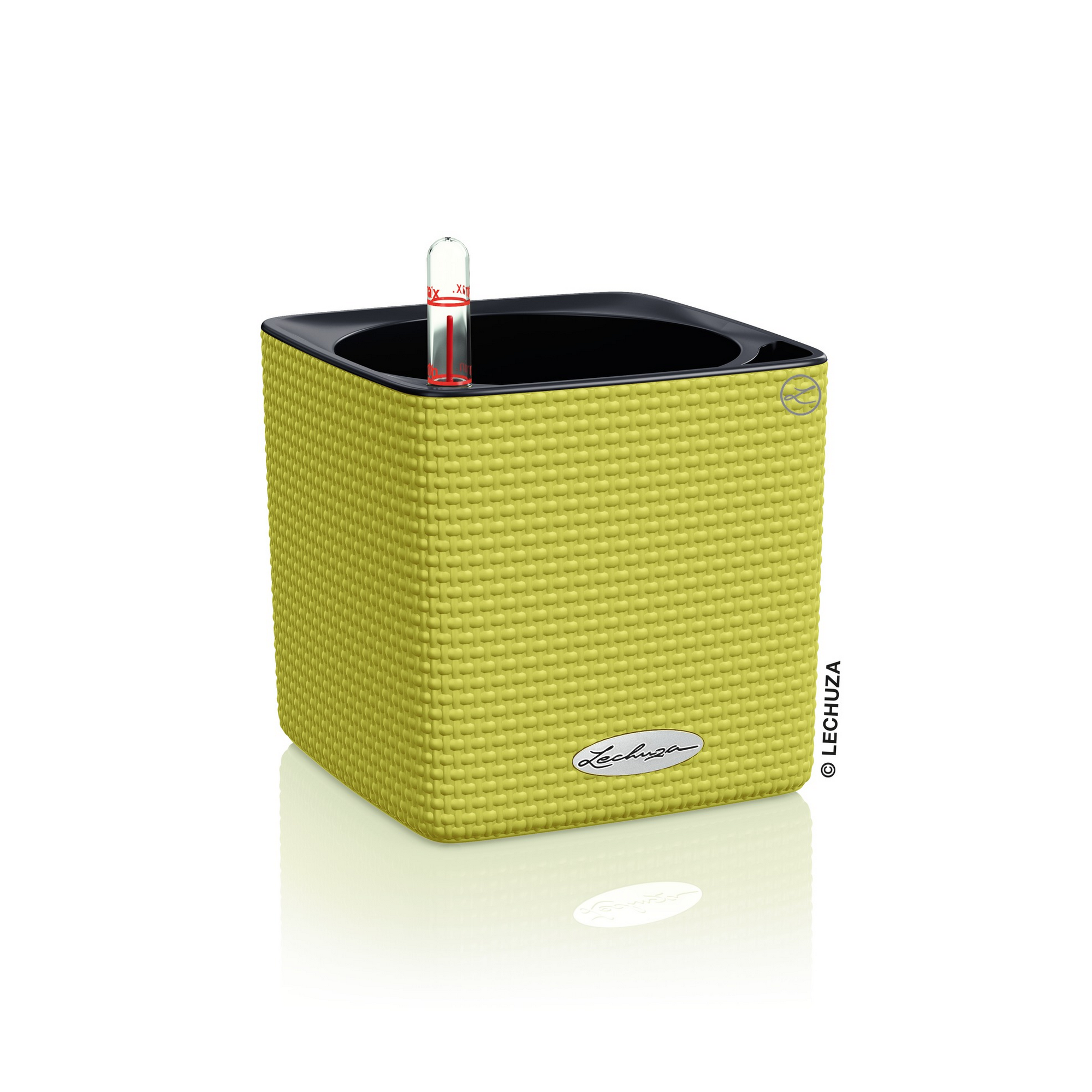 Pflanzgefäße 'Cube Color' limettengrün 14 x 14 x 14 cm, 3 Stück