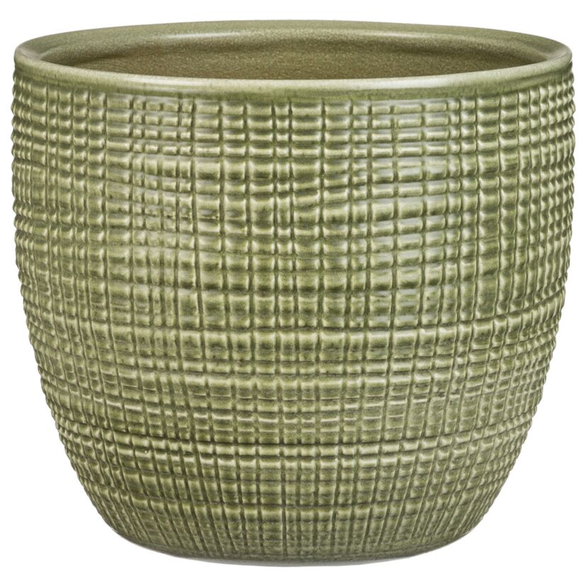 Grüner Übertopf Menta 22cm