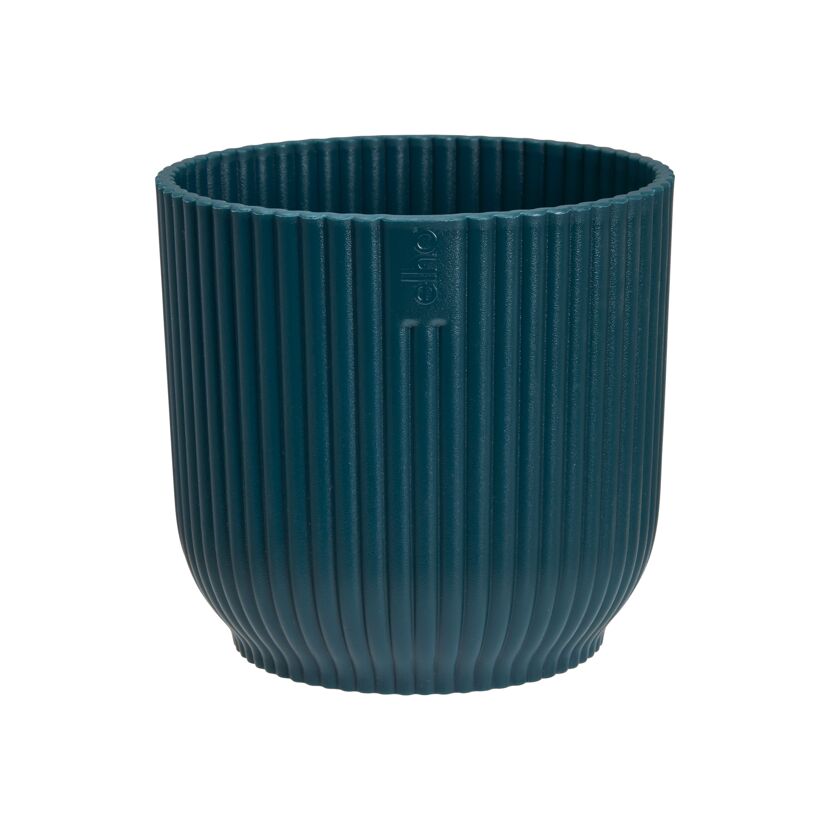 Blauer Übertopf "Vibes"