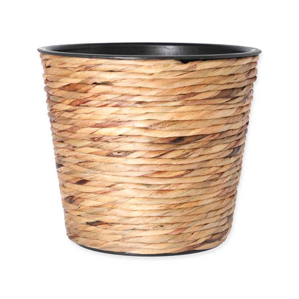 Hyazinthetopf aus geflochtenem Naturmaterial