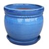 Pflanzgefäß 'Bari' blau Ø 29 x 24 cm