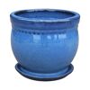Pflanzgefäß 'Bari' blau Ø 21 x 18 cm