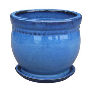 Pflanzgefäß 'Bari' blau Ø 21 x 18 cm