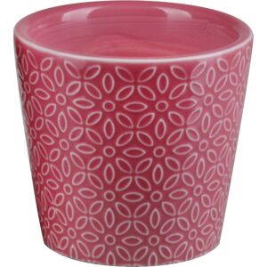 Übertopf Keramik rosarot glasiert Ø 8,3 x 7,5 cm