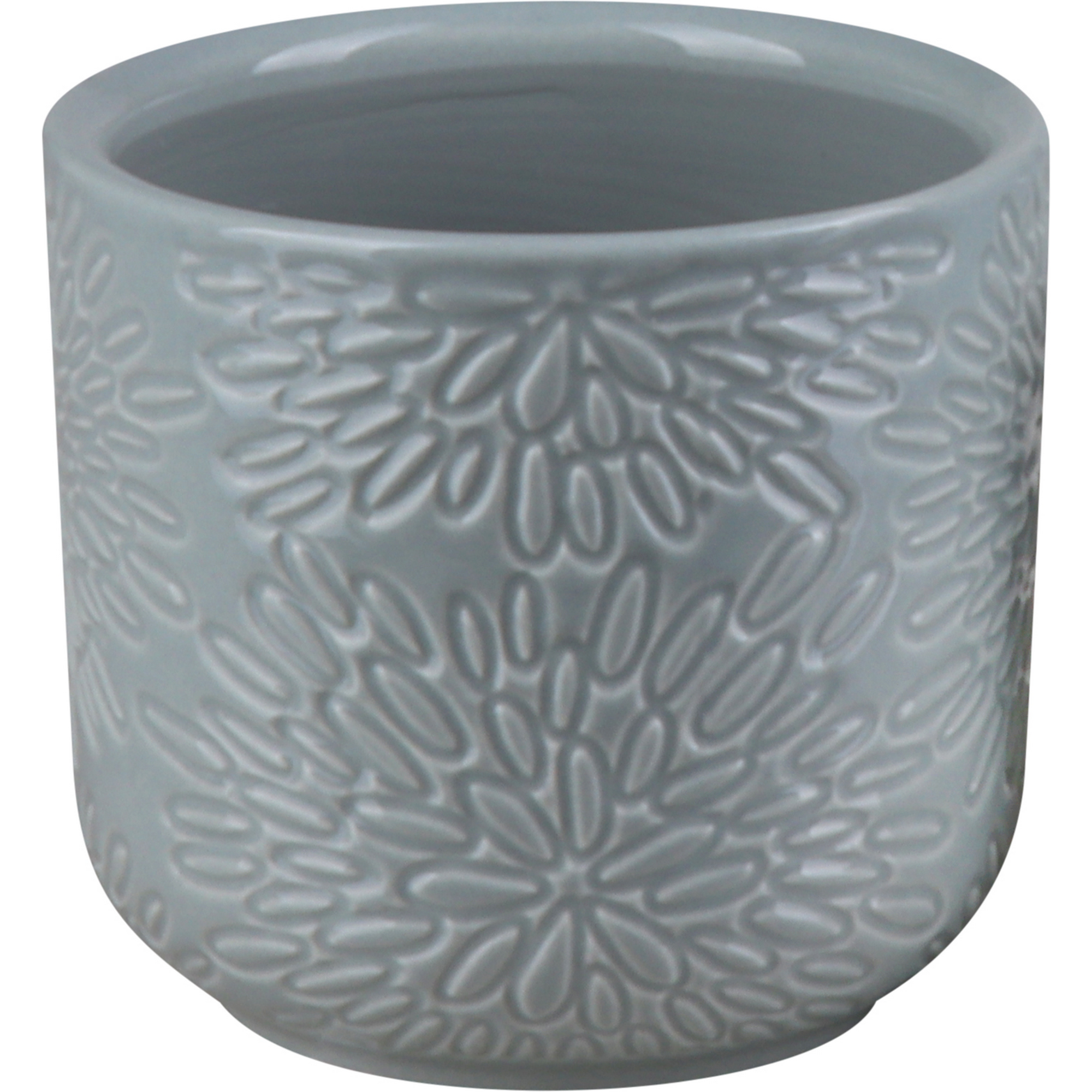 Übertopf 'Flora' Keramik grau glasiert Ø 8,3 x 7,5 cm + product picture