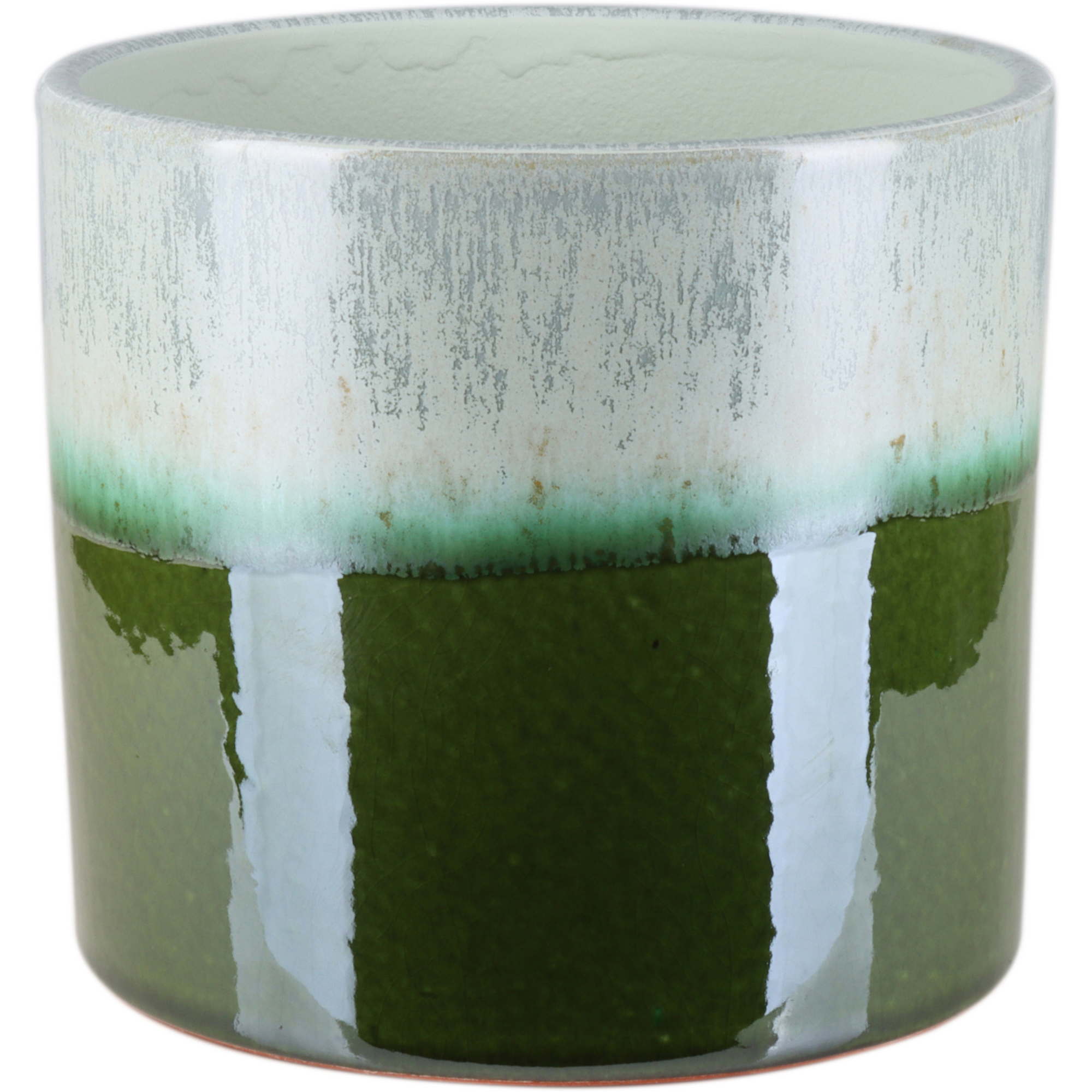 Übertopf 'Mondego' Keramik grün/silbern Ø 14 x 13 cm + product picture