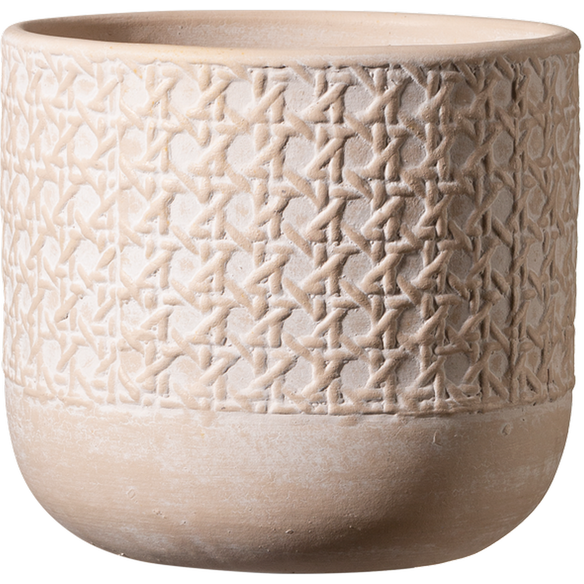 Übertopf 'Vienna' naturbeige Ø 21 x 19 cm