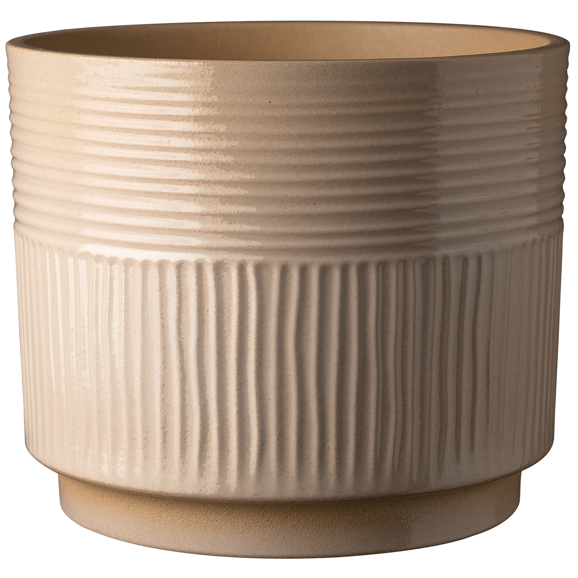 Übertopf 'Nara' Terra Lehm Lasur Ø 22 x 19 cm