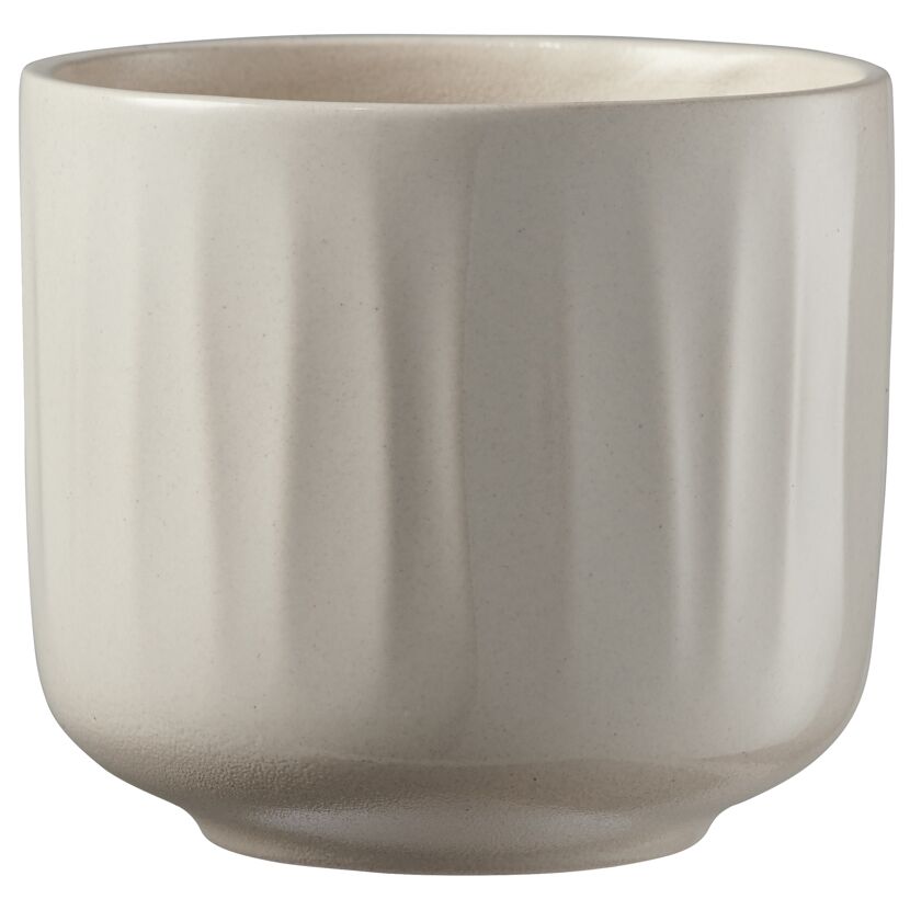 Übertopf 'Bagua' creme lasur Ø 19 x 17 cm