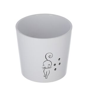 Übertopf 'Catwalk' weiß 13 x 12 cm