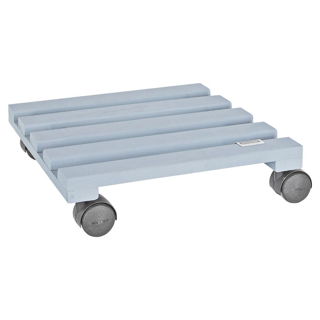 Grauer Pflanzenroller mit Rollen