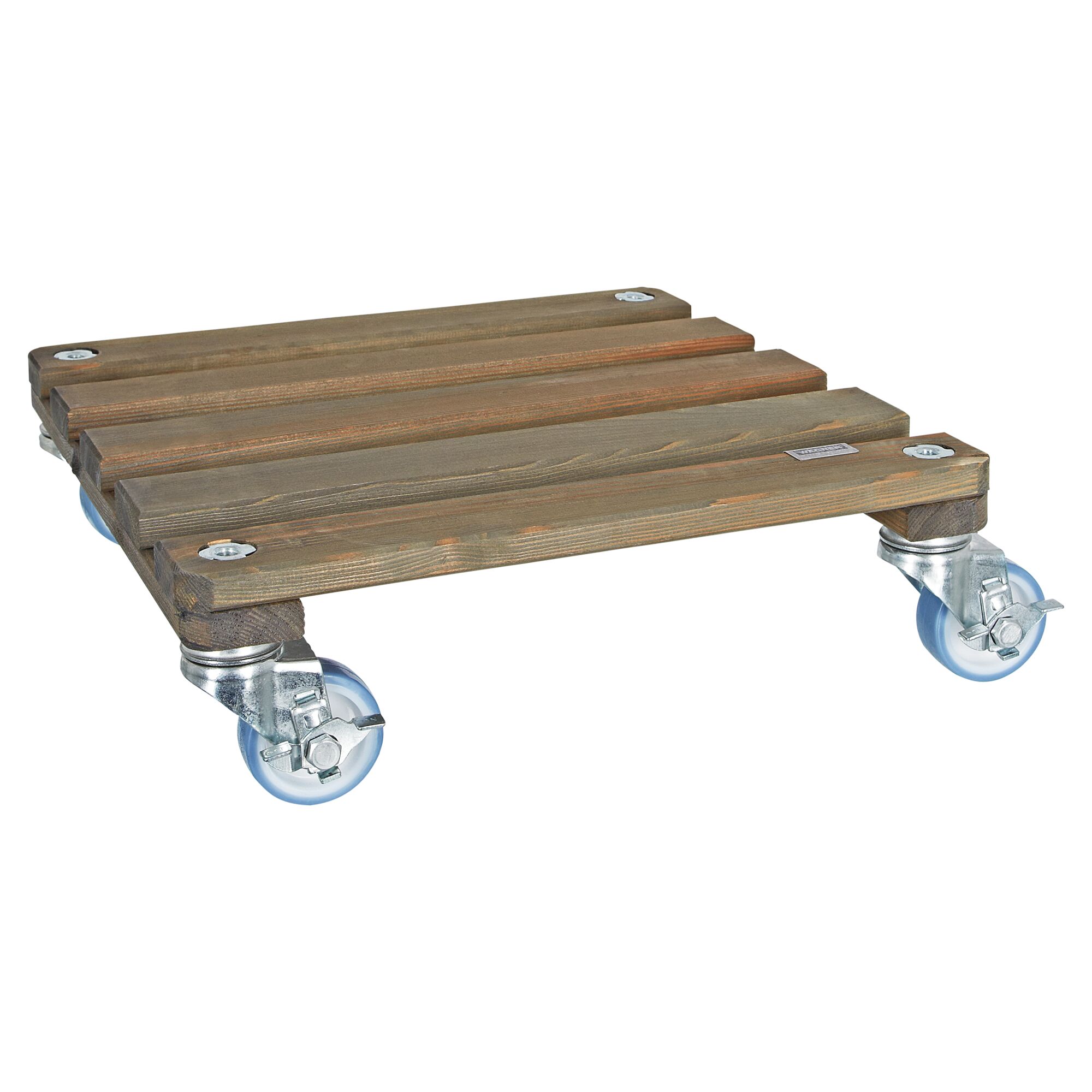 Pflanzenroller aus Holz mit Rollen