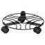 Pflanzenroller 'Black Edition GH 0935' Stahl schwaarz Ø 30 x 6,4 cm