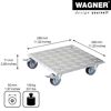 Pflanzenroller 'Alaska GH 7004' Alu-Riffelblech aluminiumfarben 28 x 28 cm