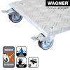 Pflanzenroller 'Alaska GH 7004' Alu-Riffelblech aluminiumfarben 28 x 28 cm