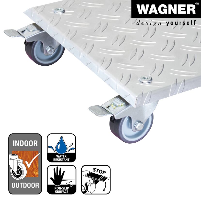 Pflanzenroller 'Alaska GH 7004' Alu-Riffelblech aluminiumfarben 28 x 28 cm