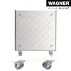Pflanzenroller 'Alaska GH 7004' Alu-Riffelblech aluminiumfarben 28 x 28 cm
