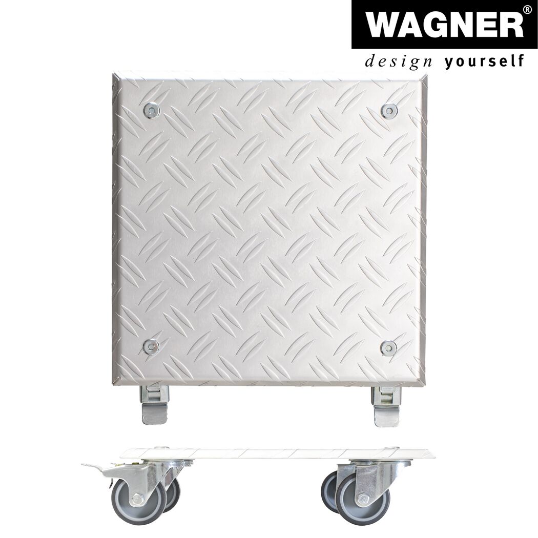 Pflanzenroller 'Alaska GH 7004' Alu-Riffelblech aluminiumfarben 28 x 28 cm