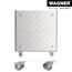 Pflanzenroller 'Alaska GH 7004' Alu-Riffelblech aluminiumfarben 28 x 28 cm