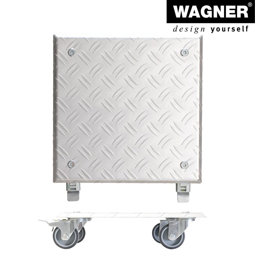 Pflanzenroller 'Alaska GH 7004' Alu-Riffelblech aluminiumfarben 28 x 28 cm