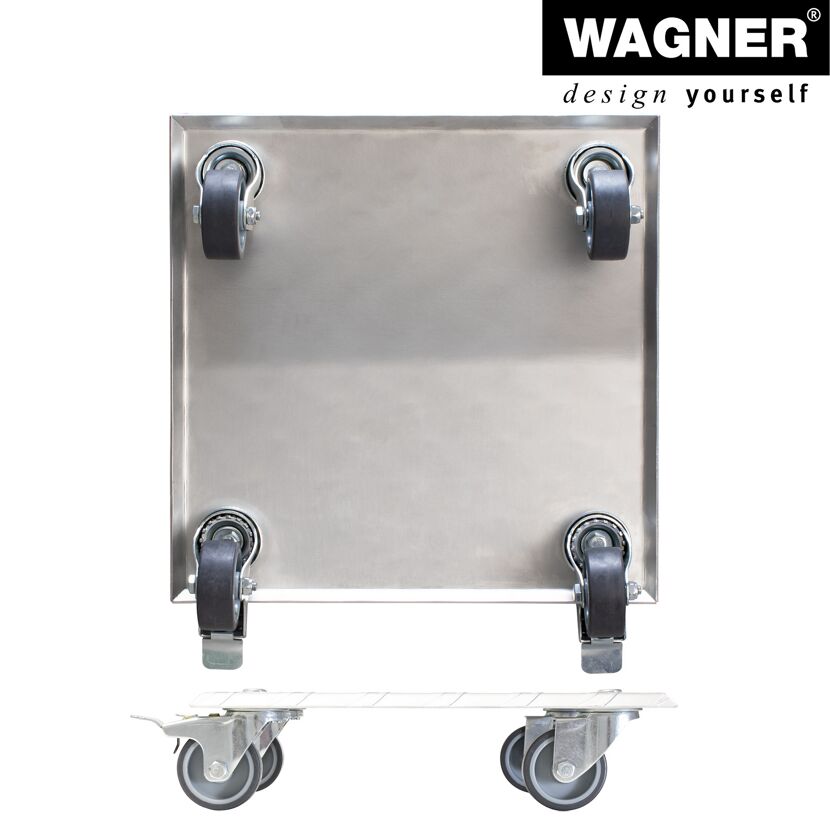 Pflanzenroller 'Alaska GH 7004' Alu-Riffelblech aluminiumfarben 28 x 28 cm