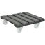 Pflanzenroller WPC anthrazit 38,5 x 38,5 cm