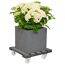 Pflanzenroller WPC anthrazit 38,5 x 38,5 cm