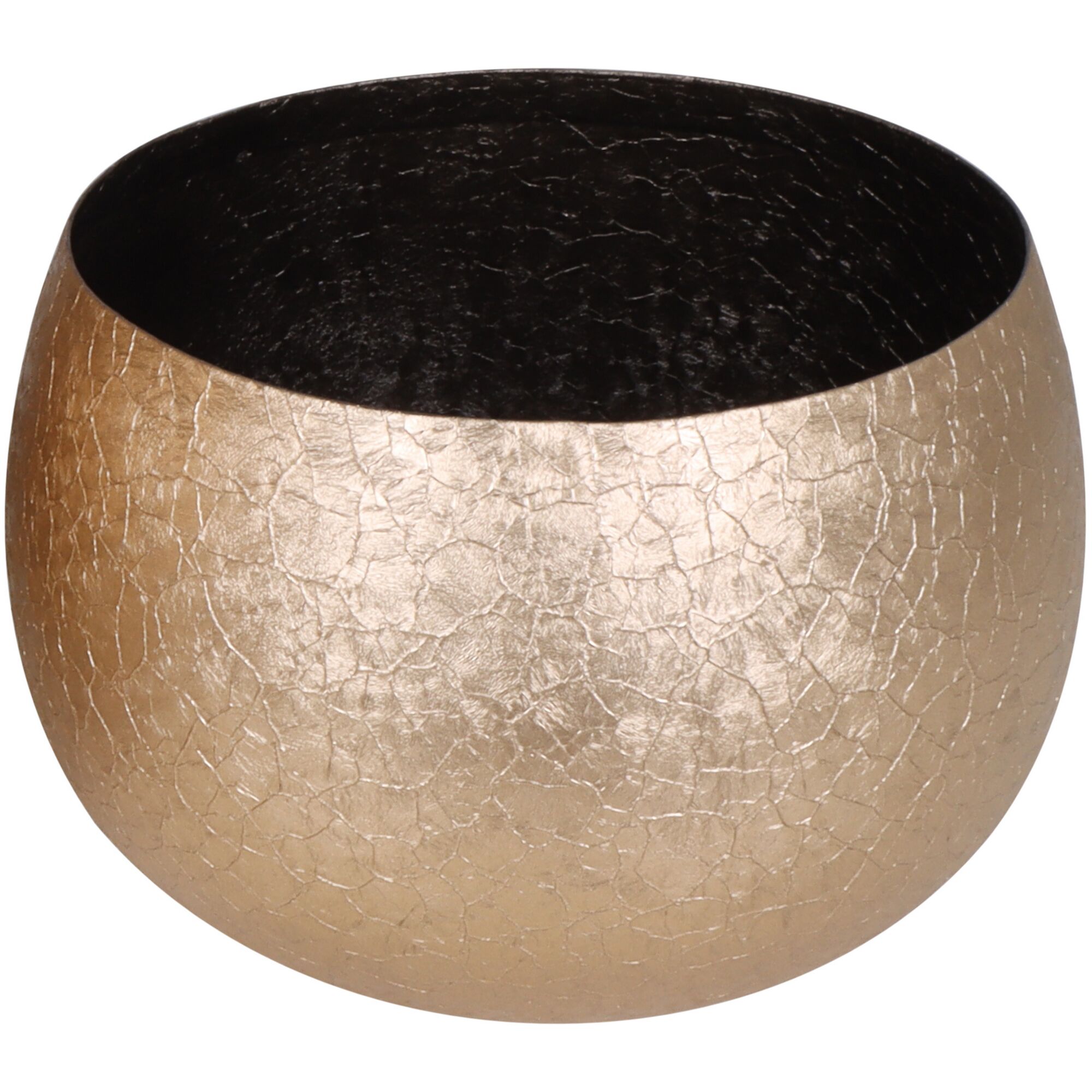 Goldener Topf mit Craquelé-Effekt