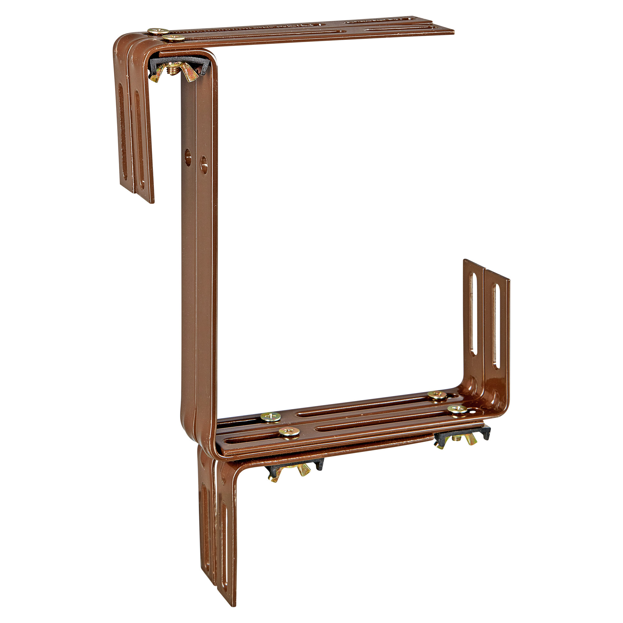Brauner Balkonkastenhalter Typ C