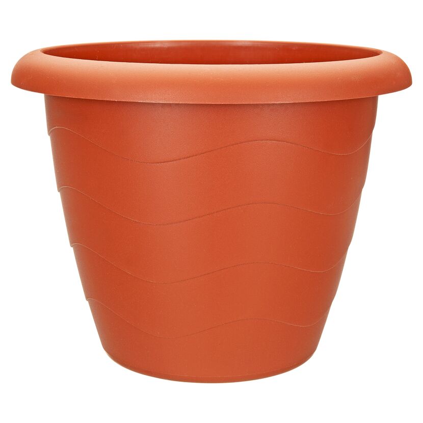 Terracottafarbener Blumentopf Lugano
