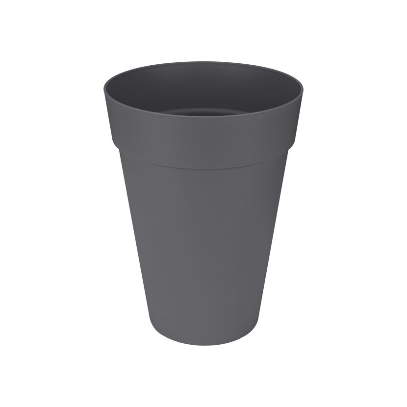 Blumentopf 'Loft Urban' rund hoch anthrazit Ø 35 cm
