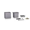 Lechuza Pflanzkasten Canto Stone 40 cm steingrau, Einzelteile