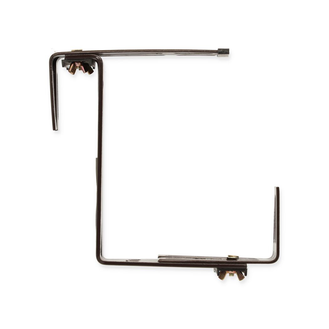Brauner Balkonkastenhalter Typ D