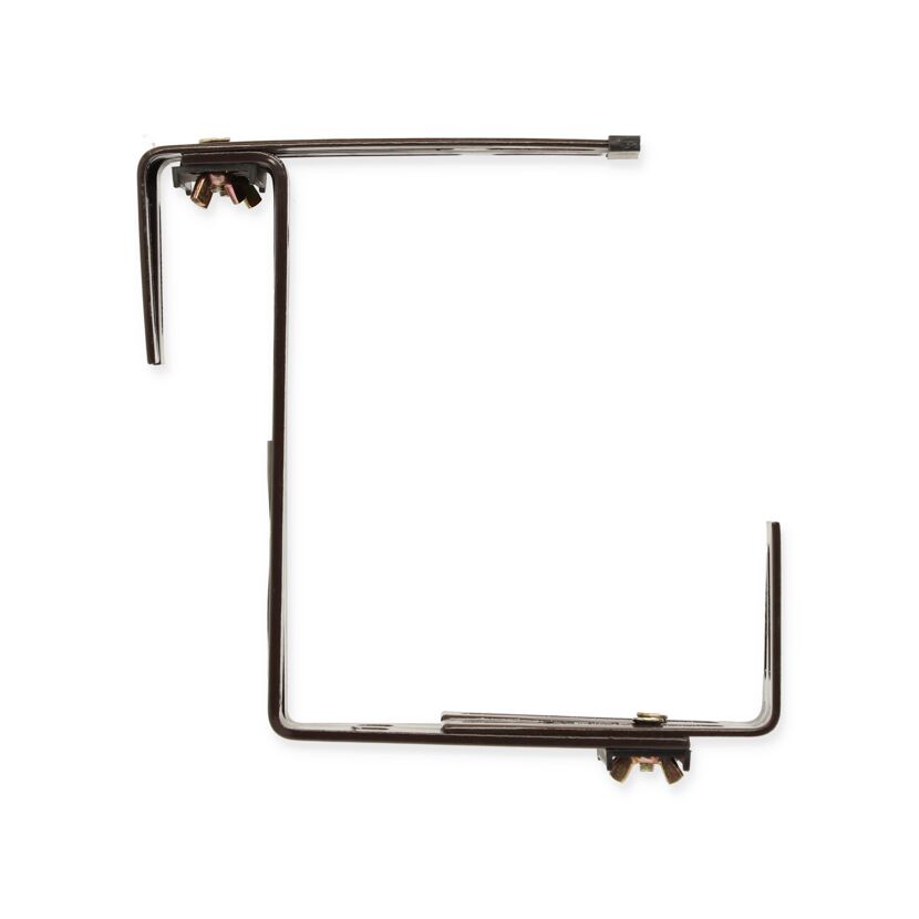 Brauner Balkonkastenhalter Typ D