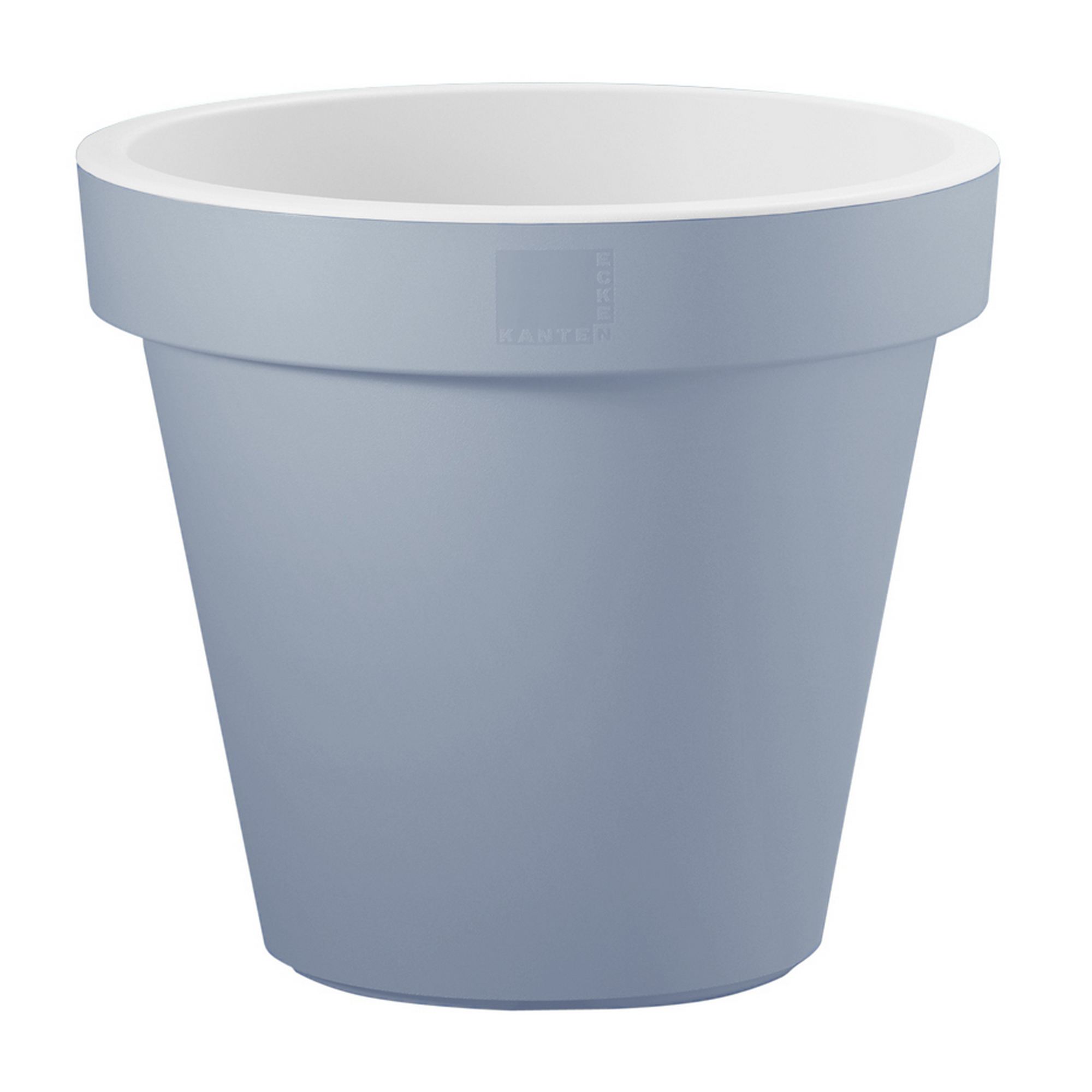 Pflanztopf Kunststoff Ø 400 mm pastellblau/weiß