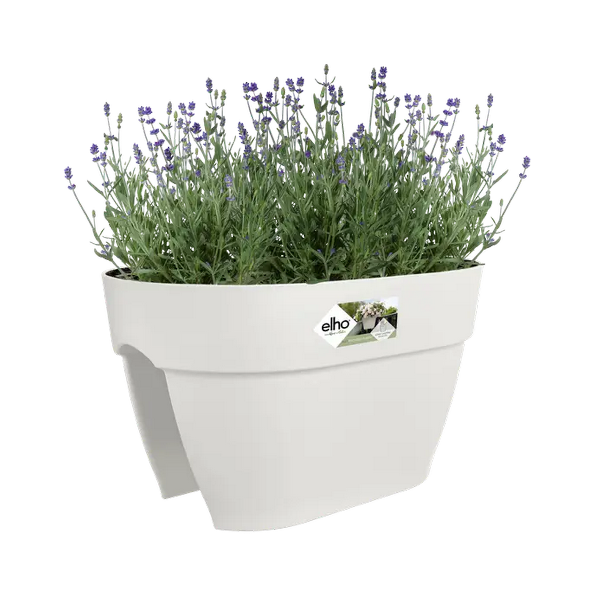 Balkonkasten 'Vibia Campana Flower Bridge' 39 x 26 x  22 cm weiß