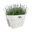 Balkonkasten 'Vibia Campana Flower Bridge' 39 x 26 x  22 cm weiß