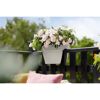 Balkonkasten 'Vibia Campana Flower Bridge' 39 x 26 x  22 cm weiß