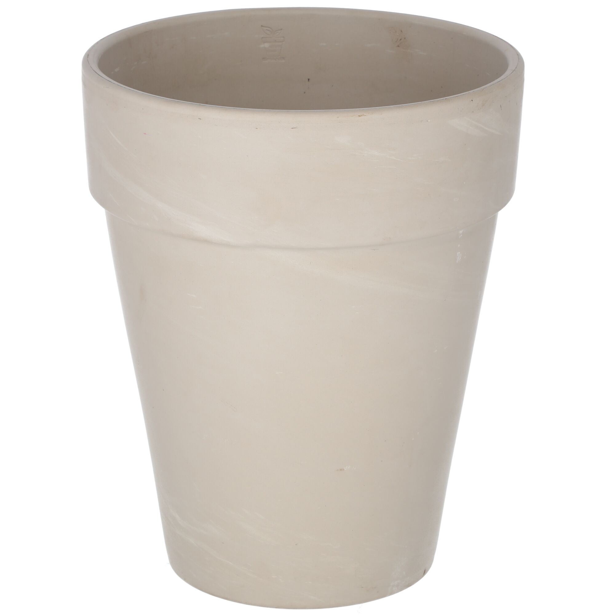 Beigefarbener Blumentopf