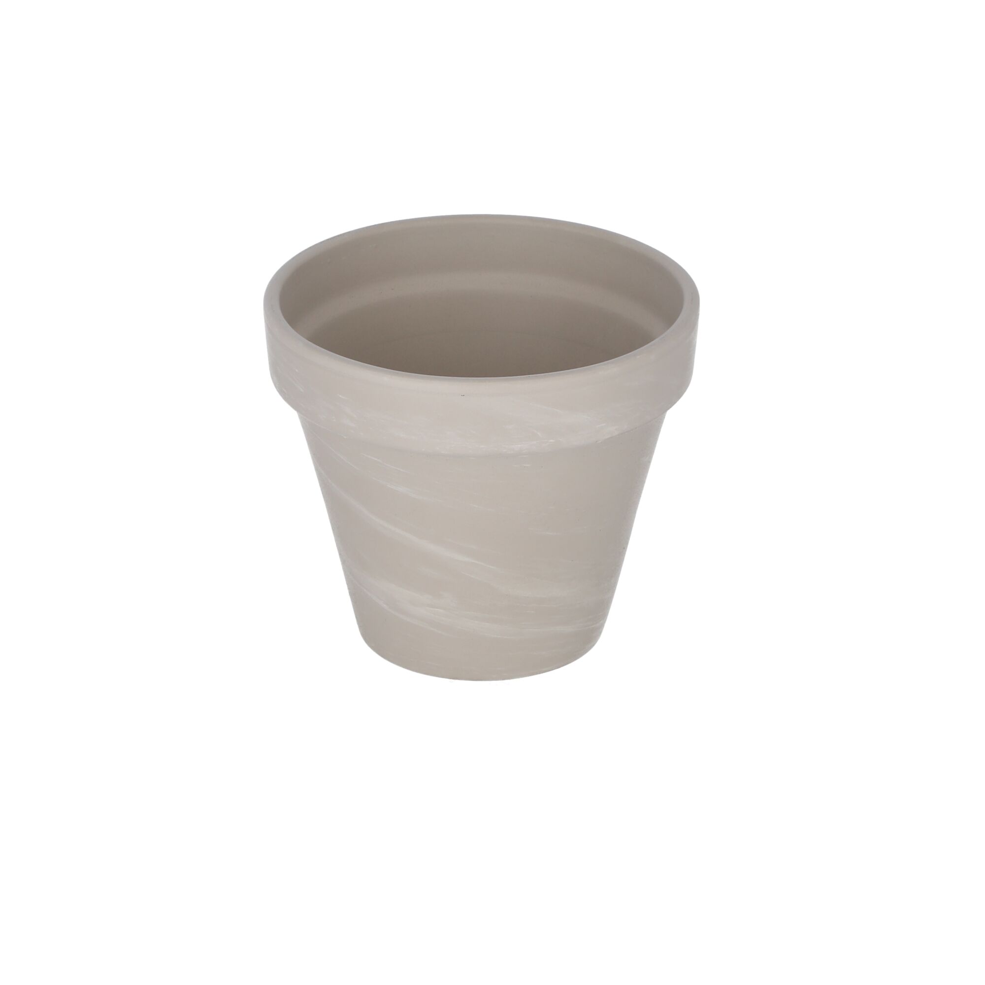 Beigefarbener Blumentopf