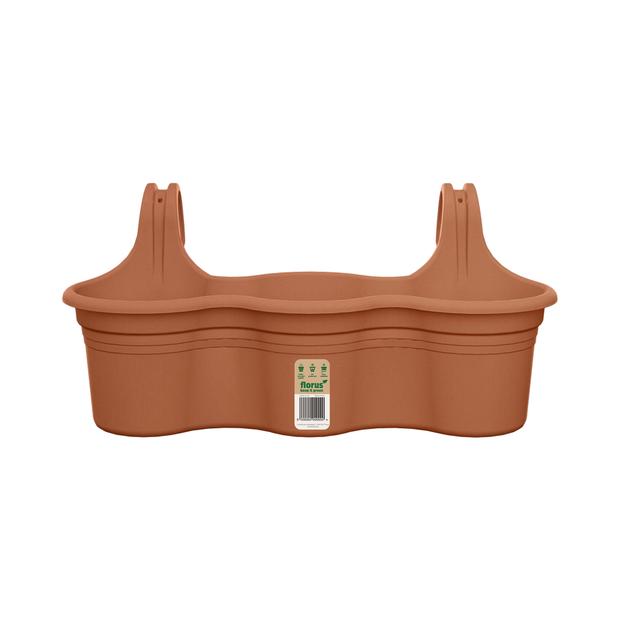Balkonhänger 'Mediterran Trio' 52 x 26 x 24,3 cm beige