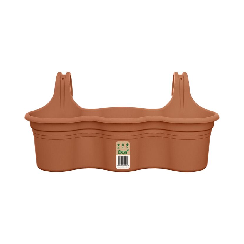 Balkonhänger 'Mediterran Trio' 52 x 26 x 24,3 cm beige