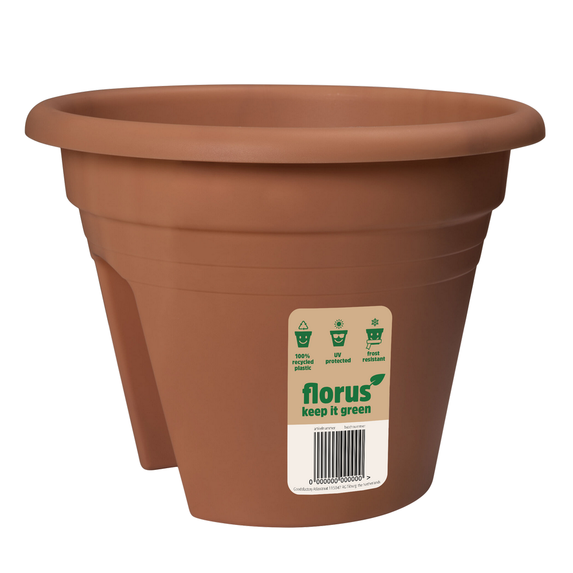 Blumenkasten 'Mediterran 2-way' Ø 30 x 22,5 cm beige