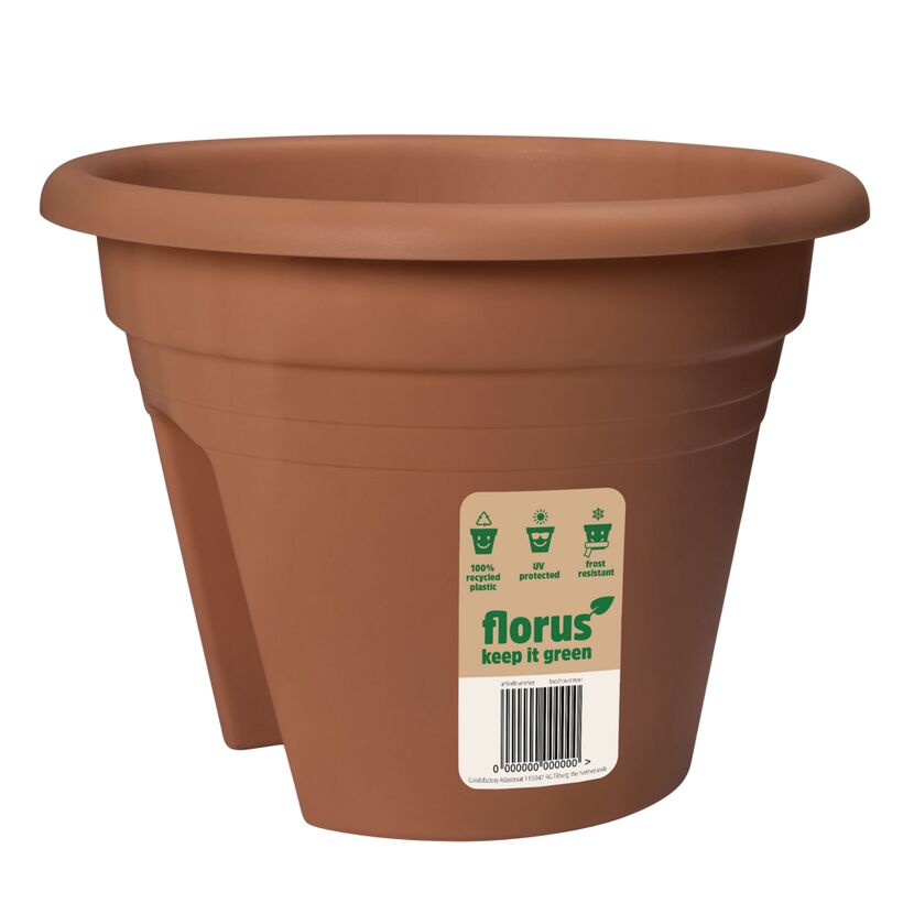 Blumenkasten 'Mediterran 2-way' Ø 30 x 22,5 cm beige