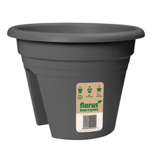 Blumenkasten 'Mediterran 2-way' Ø 30 x 22,5 cm grau