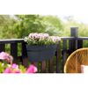Balkonkasten 'Vibia Campana Easy Hanger L' 46 x 24 x 26,5 cm schwarz