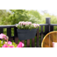 Balkonkasten 'Vibia Campana Easy Hanger L' 46 x 24 x 26,5 cm schwarz