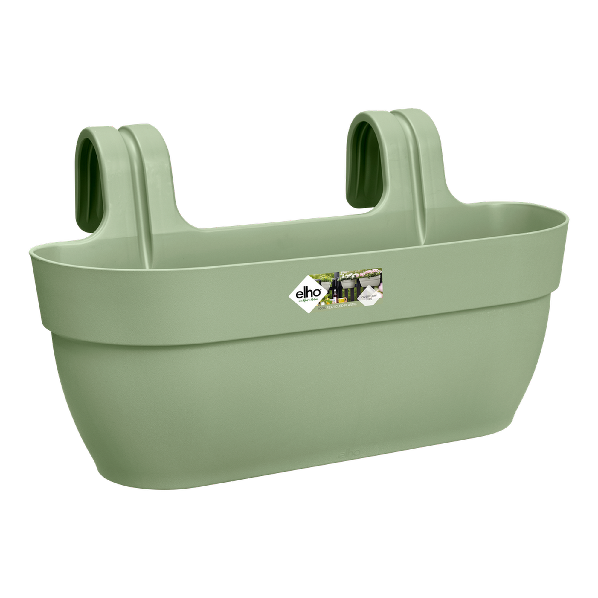Balkonkasten 'Vibia Campana Easy Hanger L' 46 x 24 x 26,5 cm grün