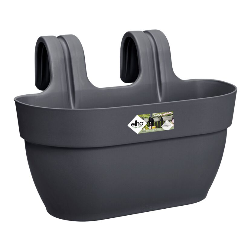 Balkonkasten 'Vibia Campana Easy Hanger M' 36 x 24 x 26,5 cm schwarz