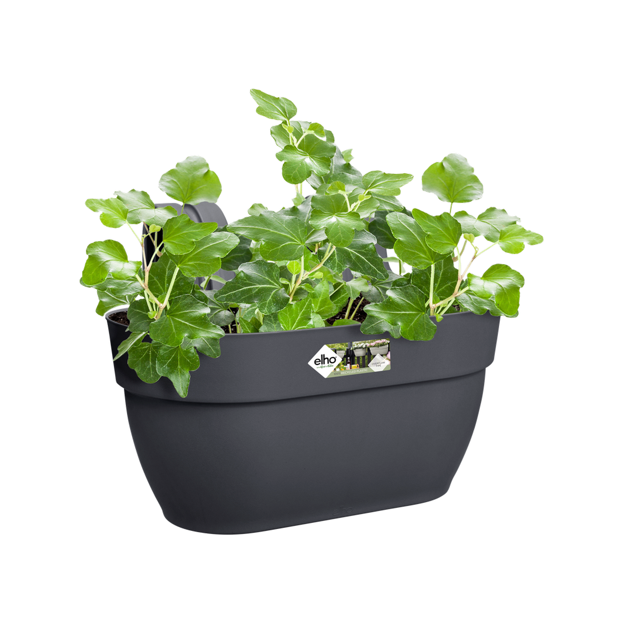 Balkonkasten 'Vibia Campana Easy Hanger M' 36 x 24 x 26,5 cm schwarz
